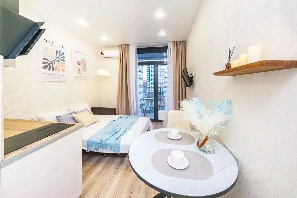 1-к кв. Краснодарский край, Сочи Бытха мкр, ул. Ясногорская, 16/2 ... - Фото 2