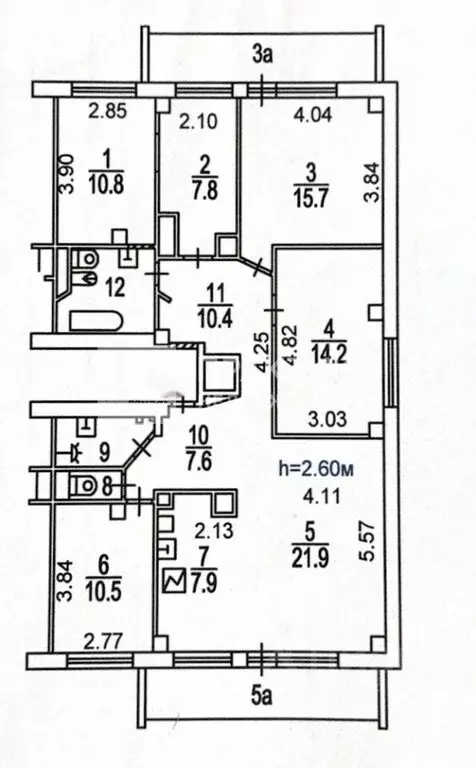 5-комнатная квартира: Москва, улица Удальцова, 3к13 (129.9 м) - Фото 1