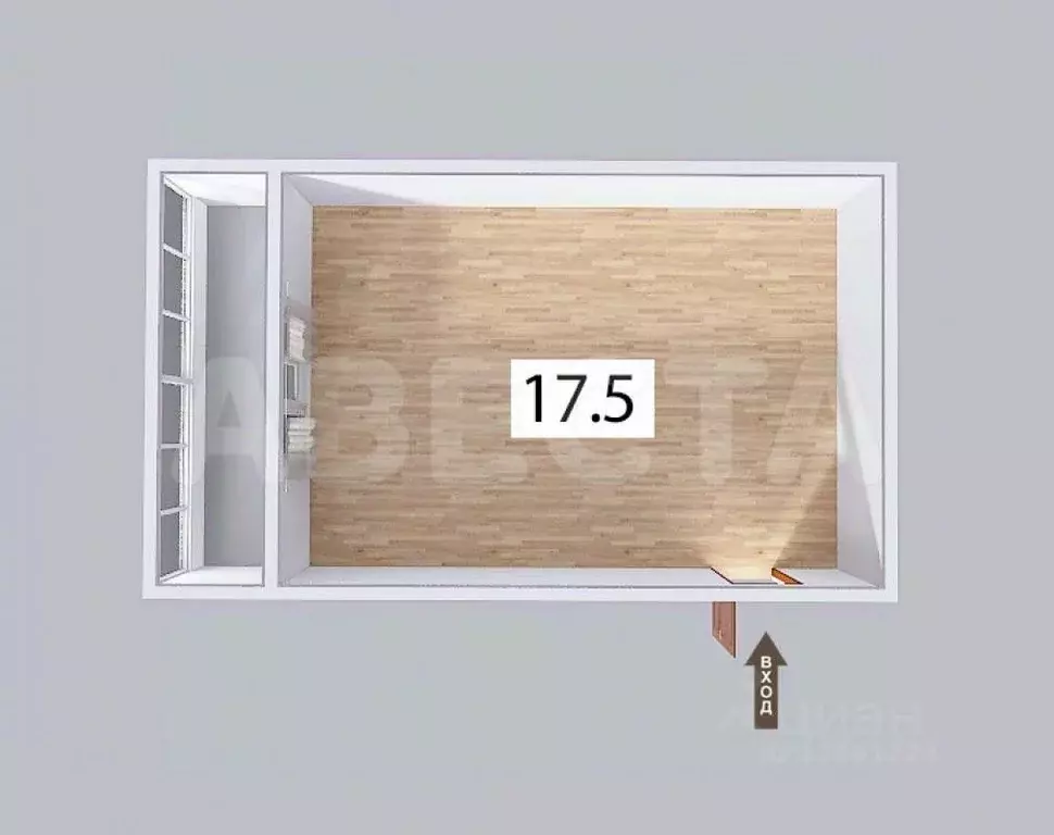 Комната Омская область, Омск ул. 24-я Северная, 212 (17.5 м) - Фото 1