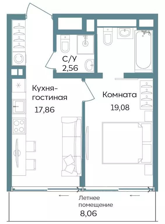 2-к кв. Крым, Саки ул. Морская (47.56 м) - Фото 0