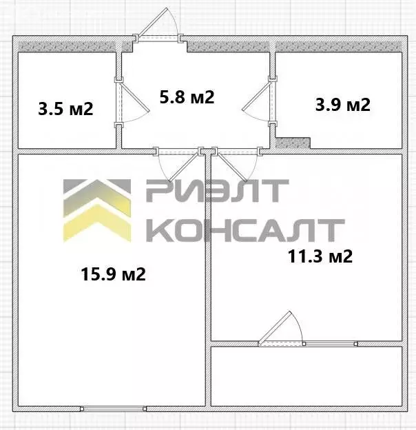 1-комнатная квартира: Омск, улица 70 лет Октября, 3/6 (40.4 м) - Фото 0