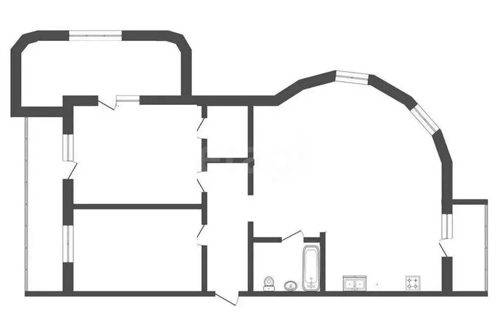2-комнатная квартира: Чита, Хабаровская улица, 70 (125 м) - Фото 1