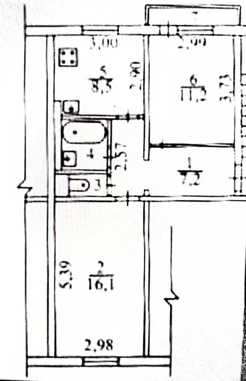 2-к кв. Владимирская область, Радужный 1-й кв-л, 11 (46.5 м) - Фото 1