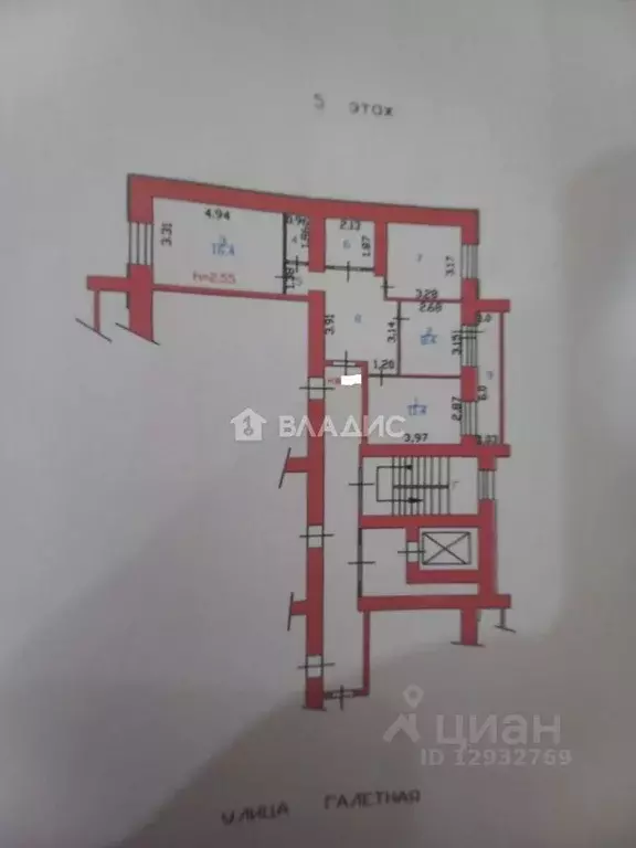 3-к кв. Пензенская область, Пенза Галетная ул., 11 (66.0 м) - Фото 1