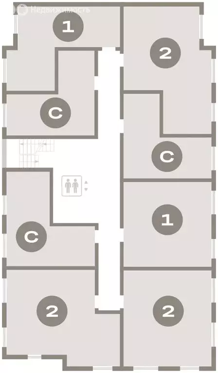 2-комнатная квартира: городской посёлок Новоселье, ЖК Брусника (52.38 ... - Фото 2