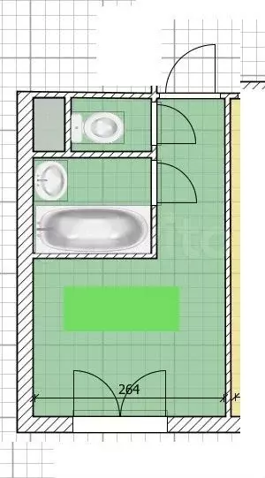 Квартира-студия, 11,9 м, 1/1 эт. - Фото 0