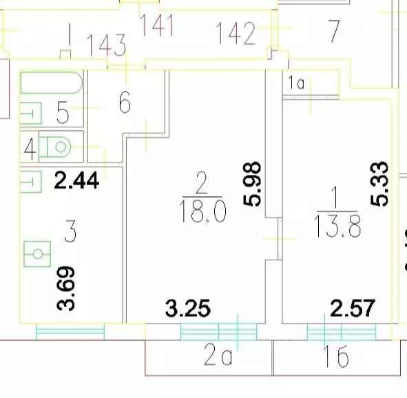 2-к кв. Москва ул. Бехтерева, 49К3 (47.6 м) - Фото 1