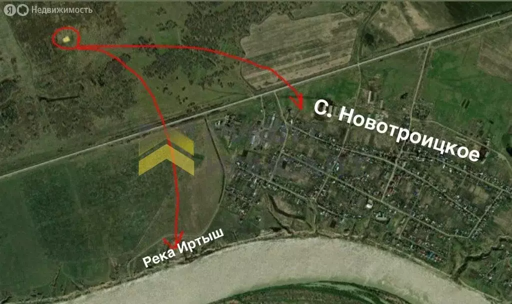 Участок в Омский район, село Новотроицкое (6.9 м) - Фото 2