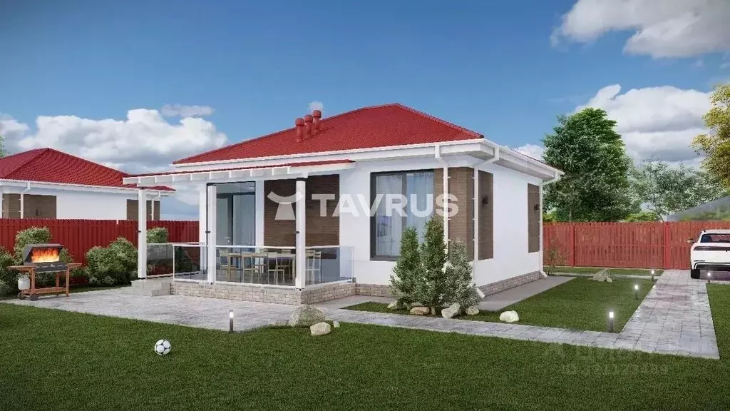 Дом в Крым, Бахчисарайский район, Ароматненское с/пос, с. Маловидное  ... - Фото 1