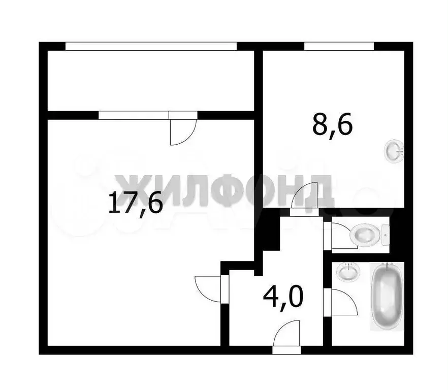 1-к. квартира, 34,2 м, 10/10 эт. - Фото 0