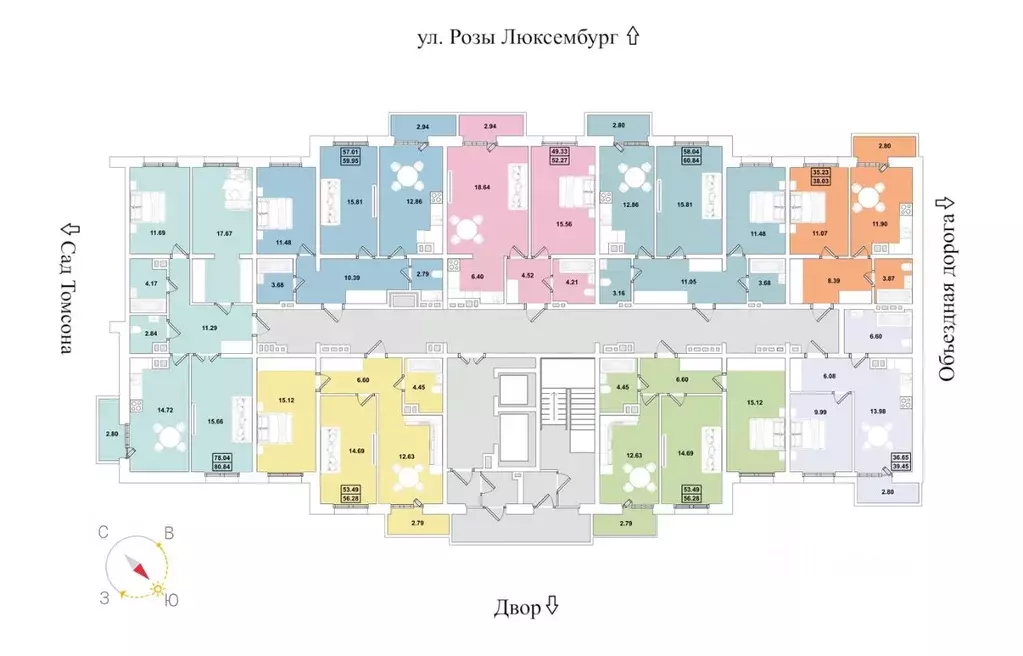 2-к кв. Иркутская область, Иркутск Ново-Ленино мкр,  (56.28 м) - Фото 2