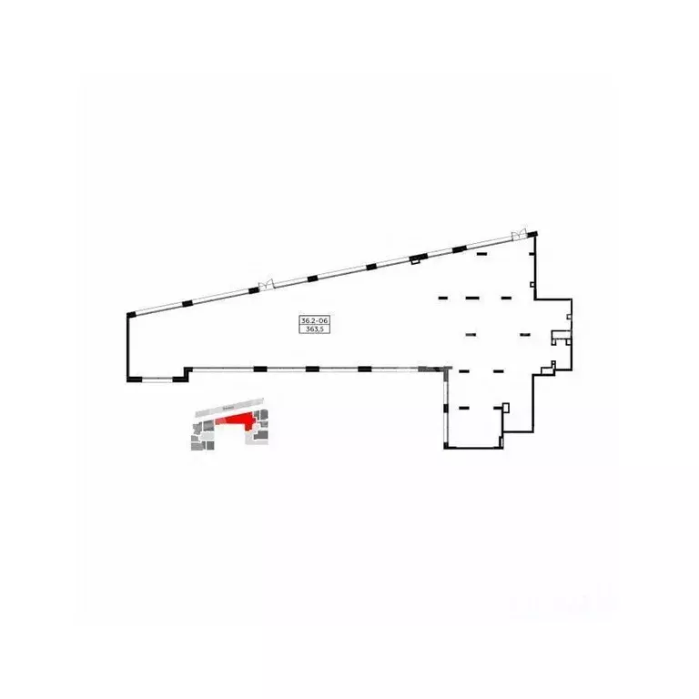 Помещение свободного назначения в Москва бул. Скандинавский (363 м) - Фото 2