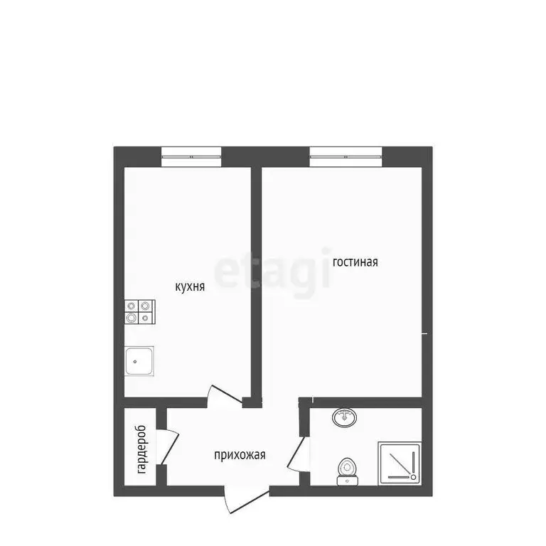 1-комнатная квартира: Сочи, улица Ленина, 288 (37.8 м) - Фото 0