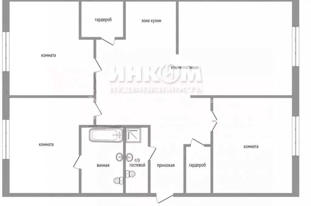 Квартира, 4 комнаты, 152 м - Фото 2