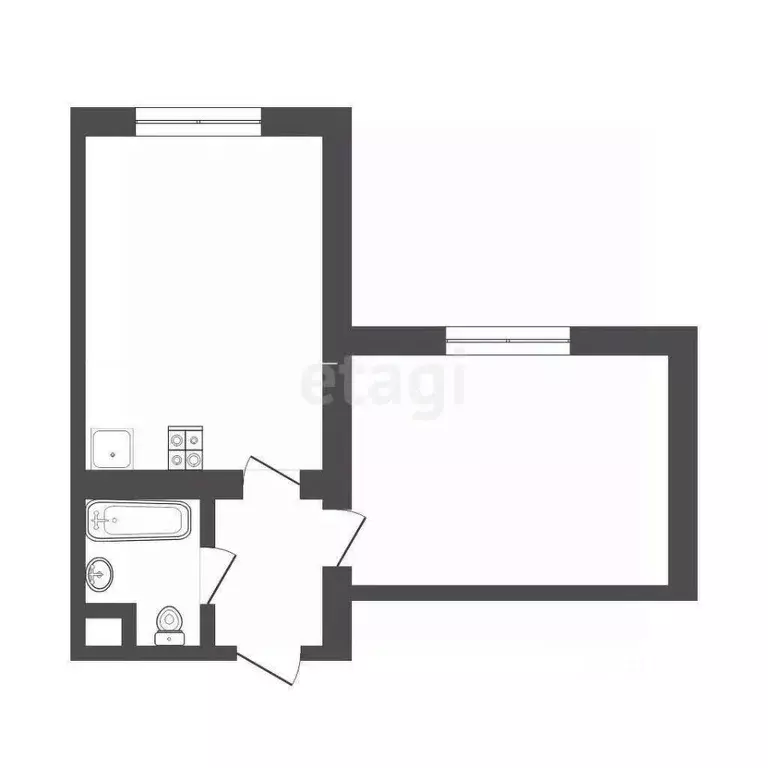 Комната Тюменская область, Тюмень Олимпийская ул., 23 (37.0 м) - Фото 2