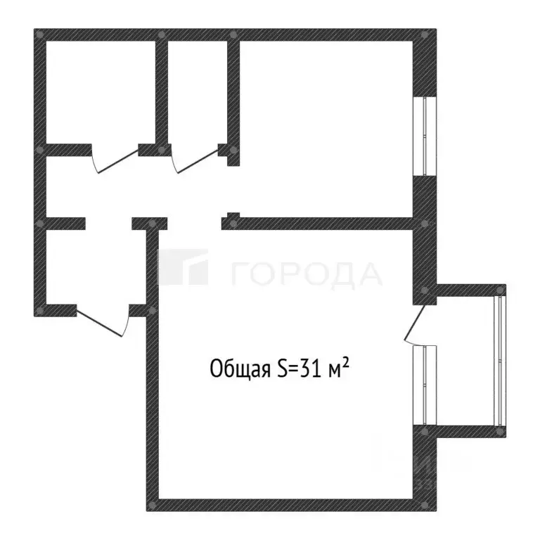 1-к кв. Кемеровская область, Новокузнецкий муниципальный округ, пос. ... - Фото 2