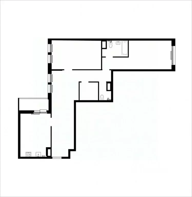 Квартира, 2 комнаты, 94.1 м - Фото 1