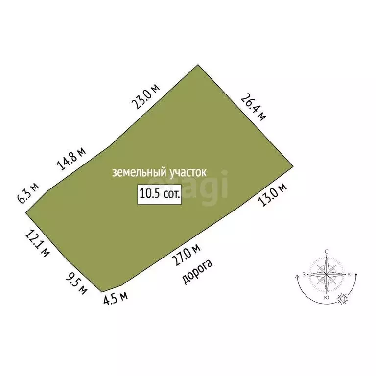 Участок в Ирбит, Ницинская улица (10.5 м) - Фото 0