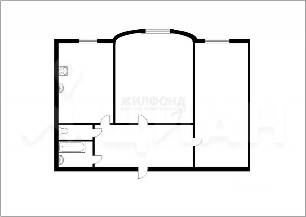 2-к кв. Москва ул. Новаторов, 36К2 (60.0 м) - Фото 1