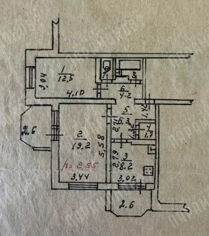 2-к кв. Тверская область, Тверь ул. Склизкова, 70к1 (61.1 м) - Фото 1