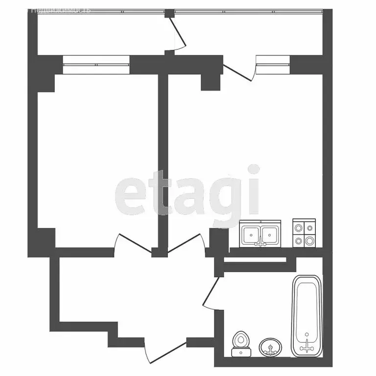 1-комнатная квартира: Дударева, улица Созидателей, 14 (40.5 м) - Фото 1