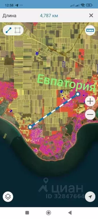 Участок в Крым, Сакский район, с. Уютное  (6.0 сот.) - Фото 2