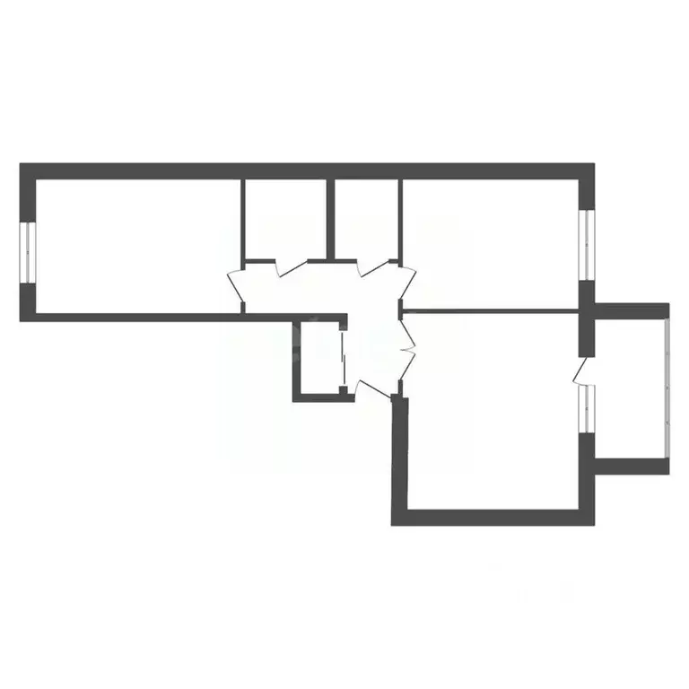 2-к кв. Калужская область, Совхоз Боровский с/пос, д. Кабицыно ул. ... - Фото 2