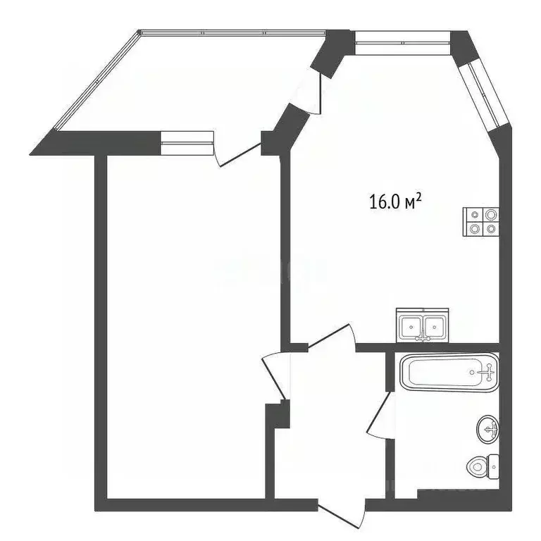 1-к кв. Краснодарский край, Анапа Владимирская ул., 120 (47.0 м) - Фото 2