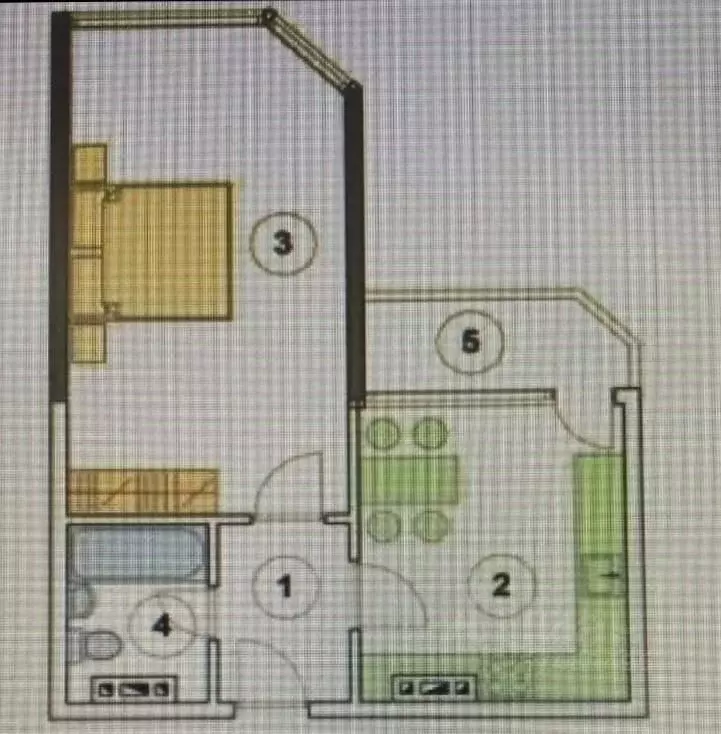 1-к кв. Краснодарский край, Анапа Рождественская ул., 55к2 (38.0 м) - Фото 2