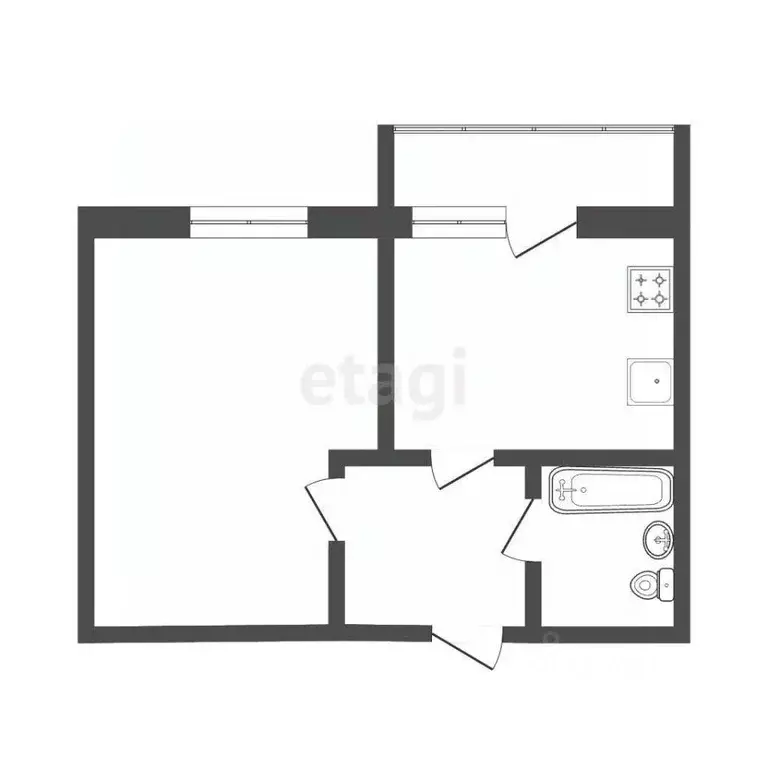 1-к кв. Тамбовская область, Тамбов Моршанское ш., 24И (32.5 м) - Фото 2