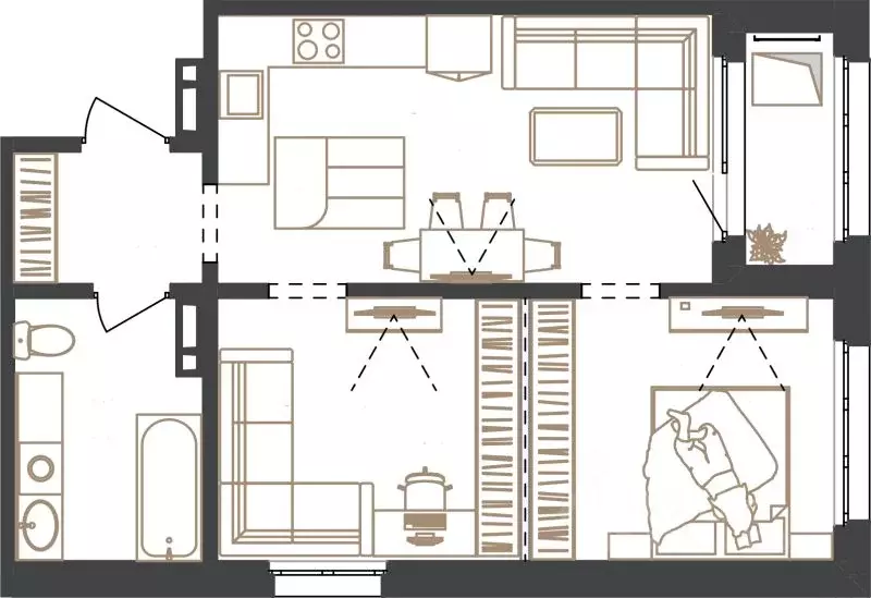 2-к кв. Алтай, Майминский район, с. Майма, Алгаир-2 кв-л  (51.3 м) - Фото 1