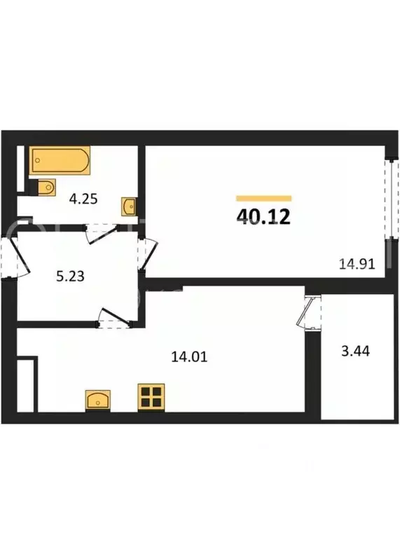 1-к кв. Калининградская область, Калининград Советский просп., 50 ... - Фото 2