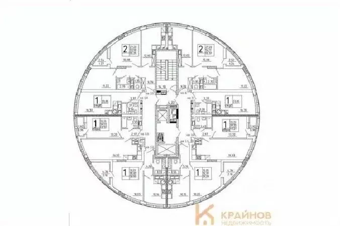 Студия Воронежская область, с. Новая Усмань, Южный мкр  (23.05 м) - Фото 1