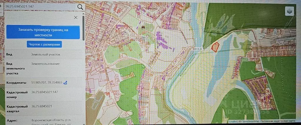 Участок в Воронежская область, Рамонь рп ул. Победы, 13В/1 (80.0 сот.) - Фото 2