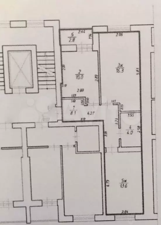 2-к. квартира, 52,4 м, 2/8 эт. - Фото 0