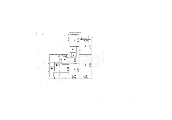 3-к кв. Белгородская область, Губкин ул. Раевского, 2 (63.2 м) - Фото 1