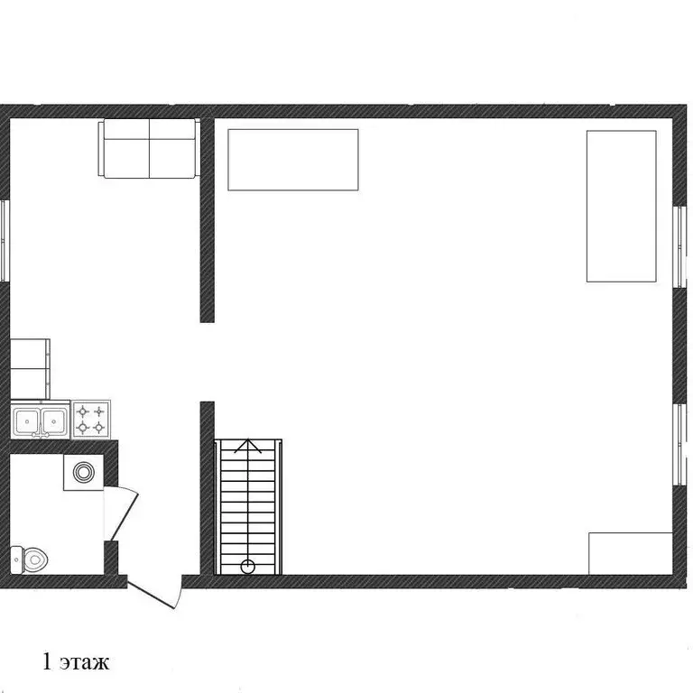 Дом в деревня Пятково, Набережная улица (80 м) - Фото 1