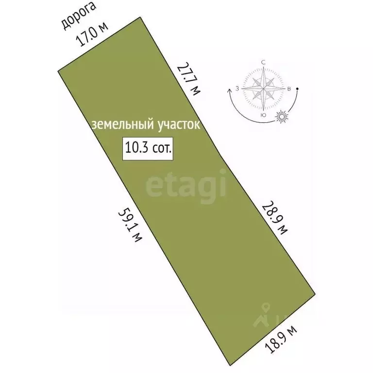 Участок в Костромская область, Буй ул. Дзержинского (10.3 сот.) - Фото 2