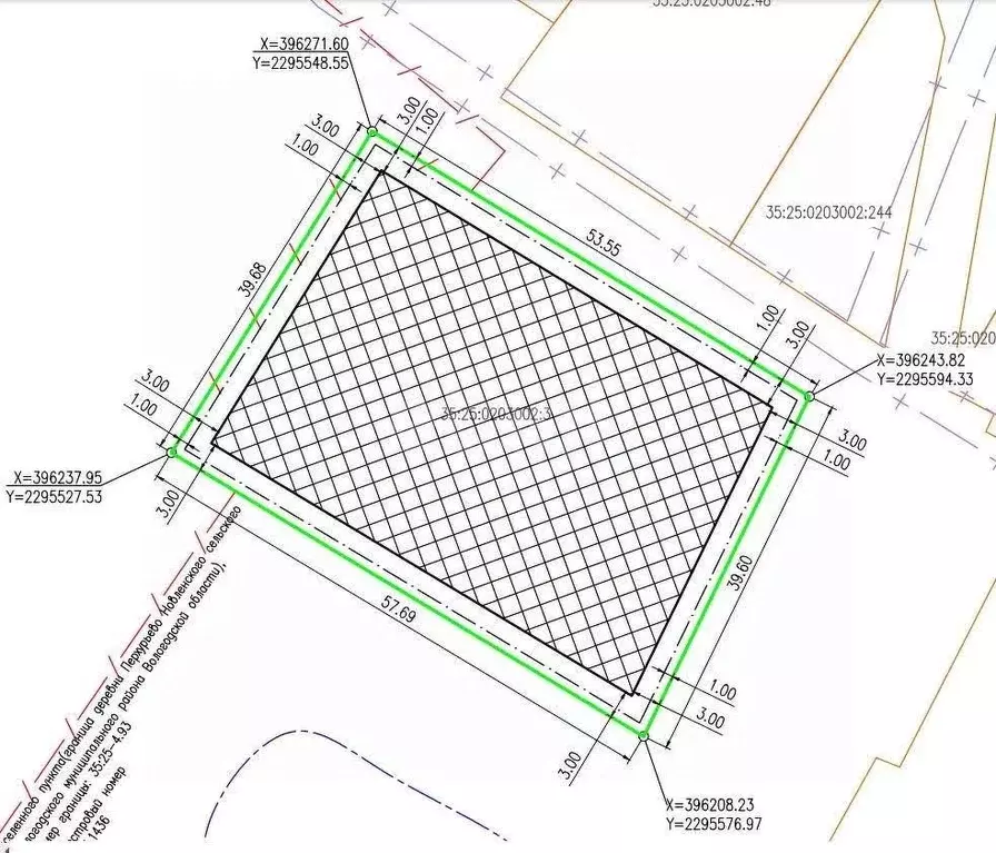 Участок в Вологодская область, д. Перхурьево (Новленский сельсовет)  ... - Фото 1