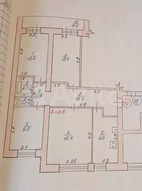 4-к. квартира, 75 м, 5/10 эт. - Фото 0