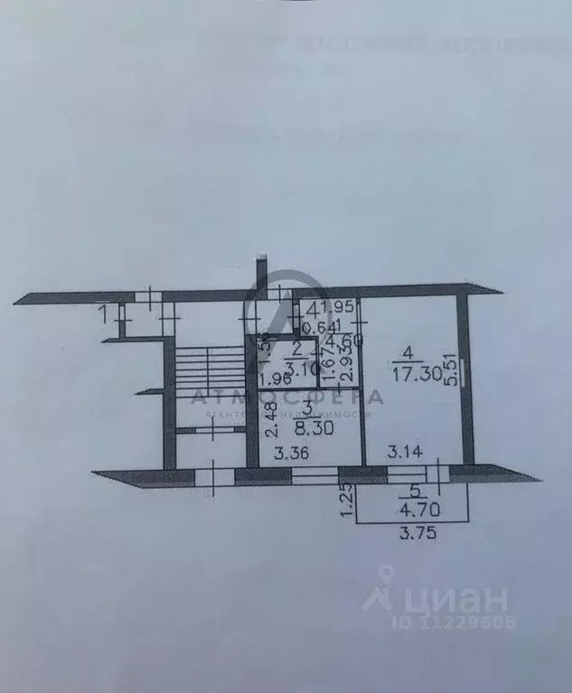 1-к кв. Краснодарский край, Апшеронск Соцгородок мкр, 3 (33.3 м) - Фото 2