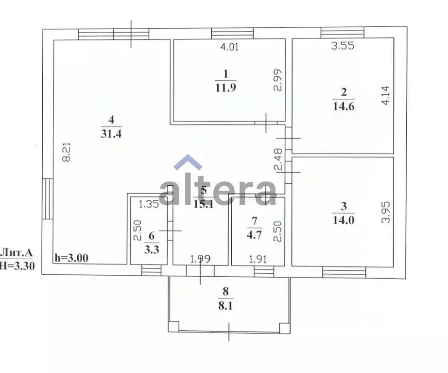 Дом в Татарстан, с. Пестрецы ул. Спортивная, 1Г (100 м) - Фото 1