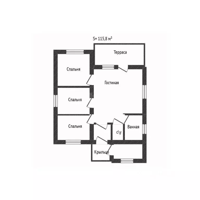 Дом в Брянская область, Брянский район, Добрунское с/пос, д. Тешеничи  ... - Фото 0