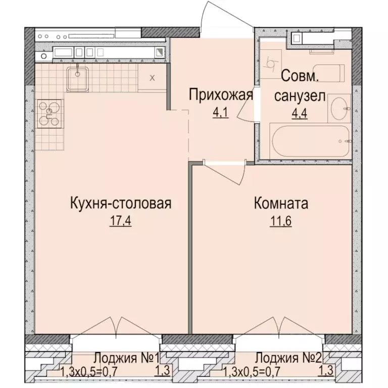 1-к кв. Удмуртия, Ижевск Университетская ул., 6к1 (38.6 м) - Фото 0