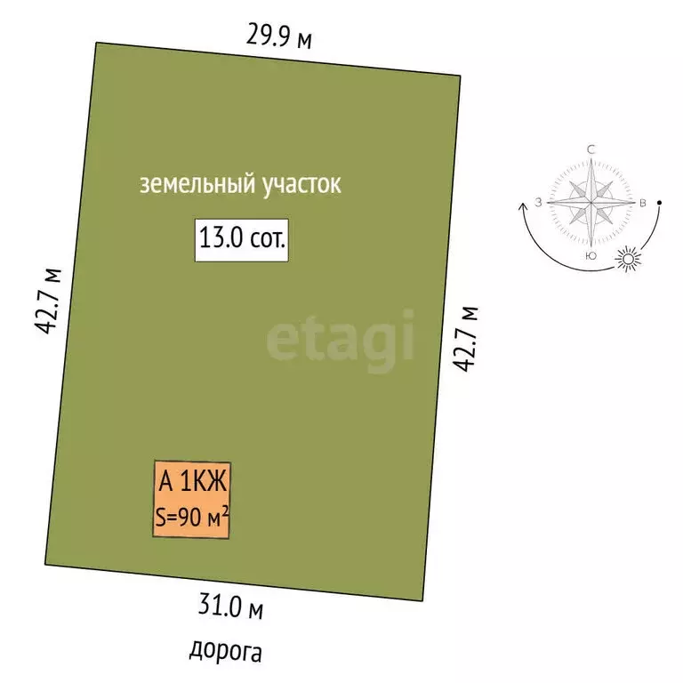 Дом в Тюмень, территория СОСН Берёзка-3, 15-я улица (90 м) - Фото 2
