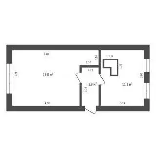 1-комнатная квартира: село Ильинка, улица Курбатова, 10 (33.1 м) - Фото 0