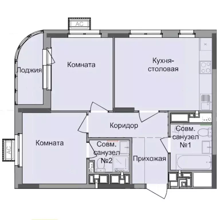 2-к кв. Удмуртия, Ижевск Северо-Западный жилрайон, 4-й мкр, Истории ... - Фото 1