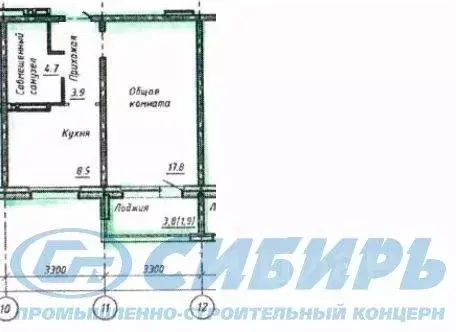 1-к кв. Новосибирская область, Новосибирск ул. Связистов, 13/1 (35.0 ... - Фото 0