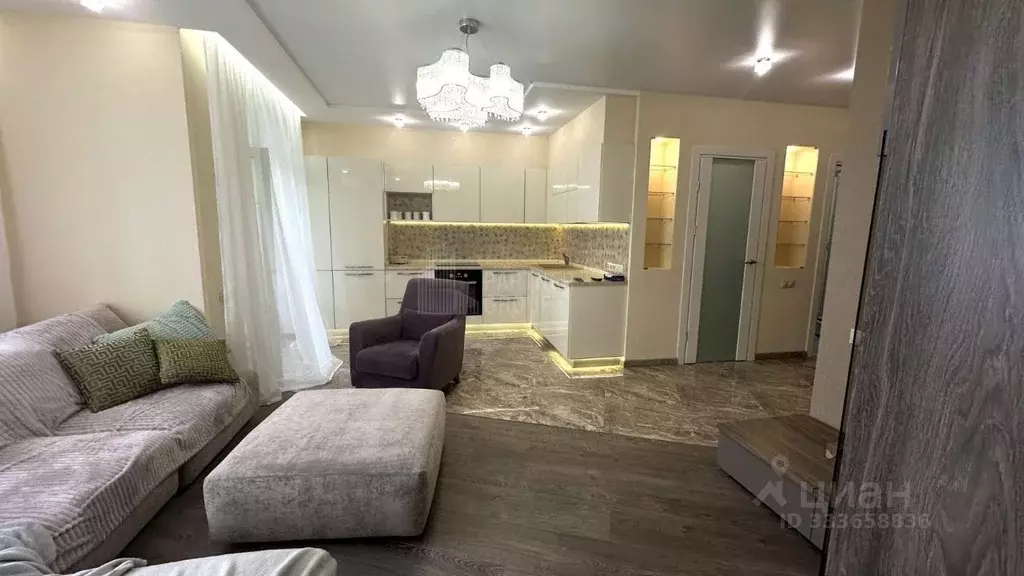 2-к кв. Тульская область, Тула ул. Генерала Маргелова, 5Б (57.6 м) - Фото 1