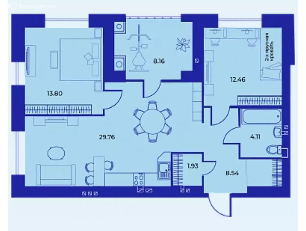 3-комнатная квартира: Брянск, улица Ильи Иванова, 7 (78.9 м) - Фото 1